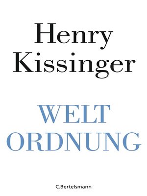 cover image of Weltordnung
